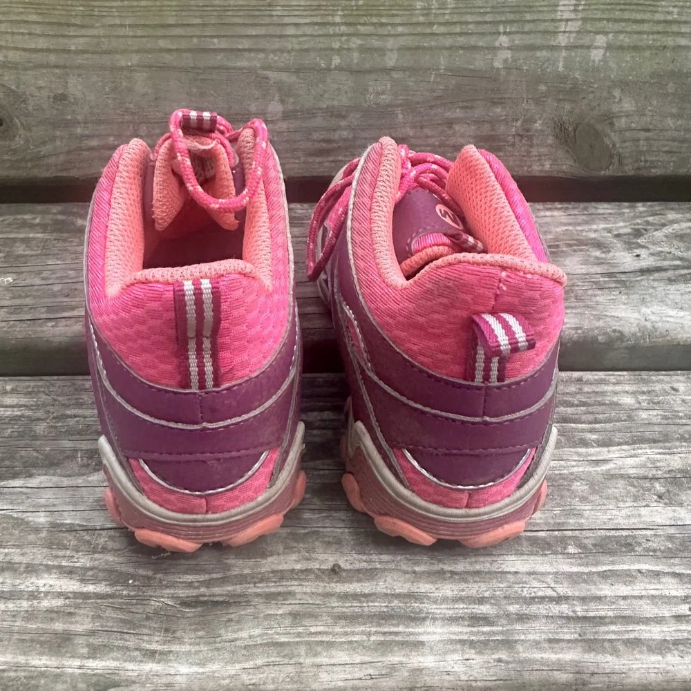 Merrell Chameleon 7 Access Mid Kids Purple Pink Waterproof Hiking Boots Size 12
